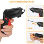 Cordless Drill Electric Screwdriver 47PCS Set Drill Driver Bits Rechargeable Kit - Image 3