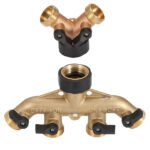 All copper to wire elbow water pipe shunt fittings