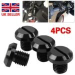 Universal Motorcycle Mirror Hole Blanking Plugs M10 Black Screws Bolts Cap 4 Pcs - Image 6