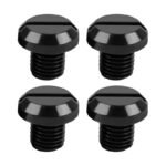Universal Motorcycle Mirror Hole Blanking Plugs M10 Black Screws Bolts Cap 4 Pcs - Image 3