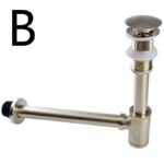 All Copper Brushed Gold Wall Deodorant In-wall Drain Pipe Fittings - Image 6