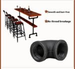 Hotmarzz Steel Pipe Fittings 4 Points Retro Pipe Elbow - Image 9