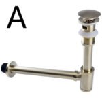 All Copper Brushed Gold Wall Deodorant In-wall Drain Pipe Fittings - Image 5