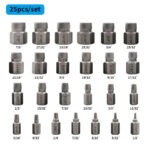 25 PCs Hexagon Screws Bolts Extractor - Image 3