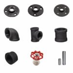 Hotmarzz Steel Pipe Fittings 4 Points Retro Pipe Elbow - Image 3