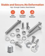 246 Pcs Bolts Nuts Assortment Kit Imperial Stainless Steel For Furniture - Image 3
